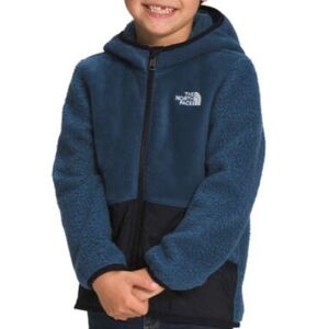 North Face Boys Blue Forest Fleece Zip Up Hoodie 5T